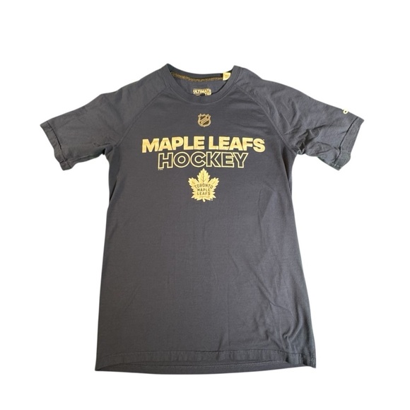 Adidas Toronto Maple Leafs Hockey Shirt Men’s Small Blue White NHL Ultimate Tee - Picture 1 of 9